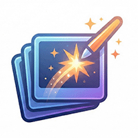 まとめてレタッチ ロゴ